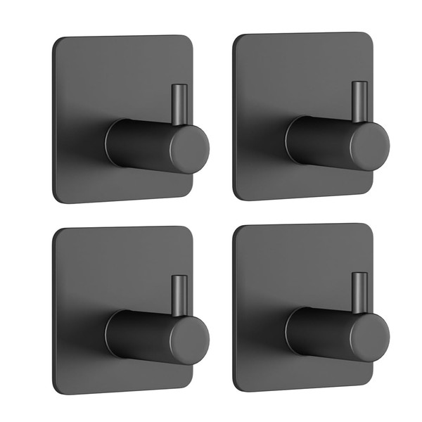 SGERUFZ 4 Stück Handtuchhalter, kein Bohren erforderlich, Handtuchhalter aus Edelstahl,