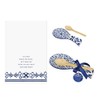 Youngs 21215 Ceramic Blue and White Talavera Spoon Rest with
