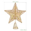 Stobok Christmas lighting Christmas tree topper, tree lid, golden star