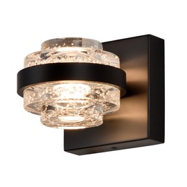 VONN Lighting Milano VAW1331BL 6" 1-Light Integrated LED ETL Certified Wall Sconce Lighting in Black