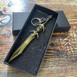 MTUERANC Dota2 Keychain, Metal Keyring Key Chain for Gaming Weapons, for Husband, Boyfriend Hanging Cool Gifts (Demon)