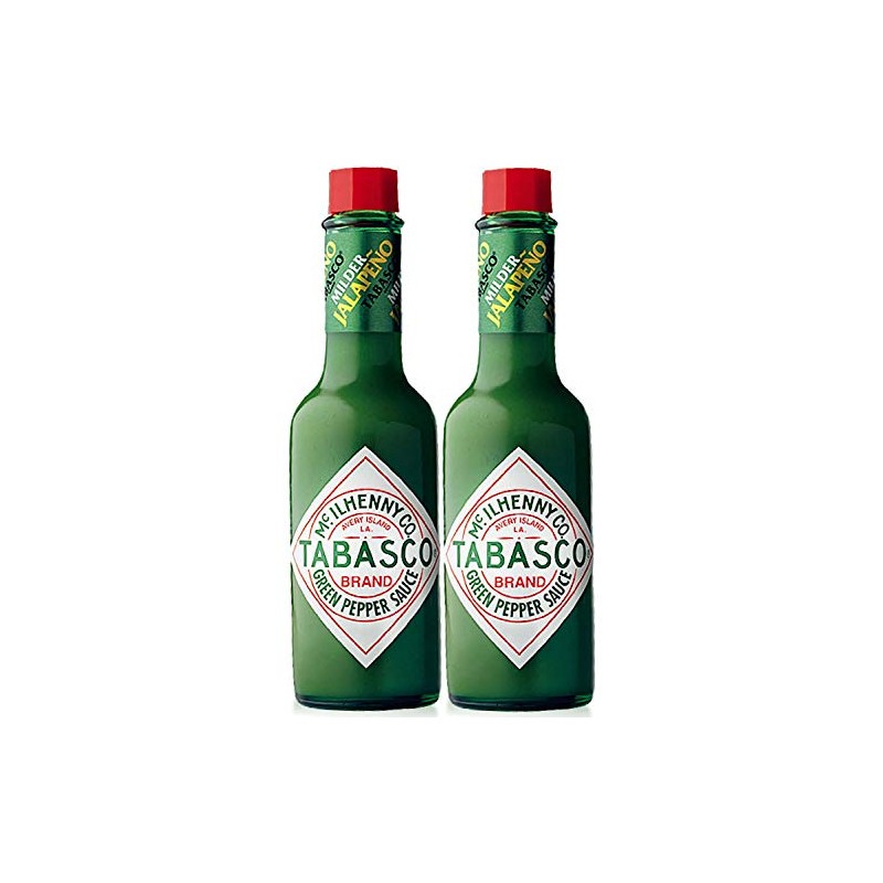 Tabasco Milder Green Pepper Sauce, 5 Ounce (2 pack)