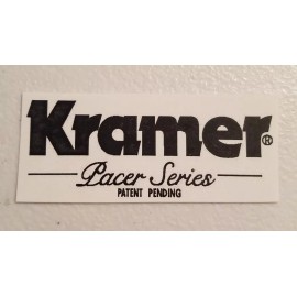 Kramer Pacer Series Black Waterslide Headstock Decal