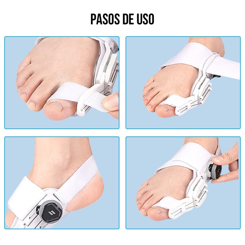Corrector de Juanetes Ortopédico Ajustable de 1 pieza, Ferula Corrector