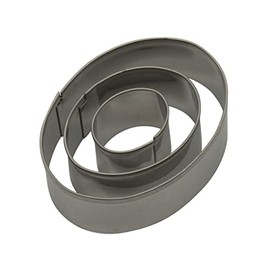 Yolli Oval Hearts Fondant Cutter Set - 3 Sizes - 9 Packs (27 Pcs)