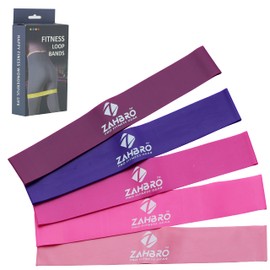 ZAHBRO Resistance Band Set of 5 - Versatile and Durable Exercise Bands for Full-Body Workouts - Ideal for Strength Training, Yoga, and Physical Therapy