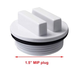 ATIE 1.5" Threaded Pool Spa Return Line Winterizing Plug & Filter Drain Plug SP1022C with O-Ring for Winterizing Pools and Most Hayward Pentair Filters (6 Pack)