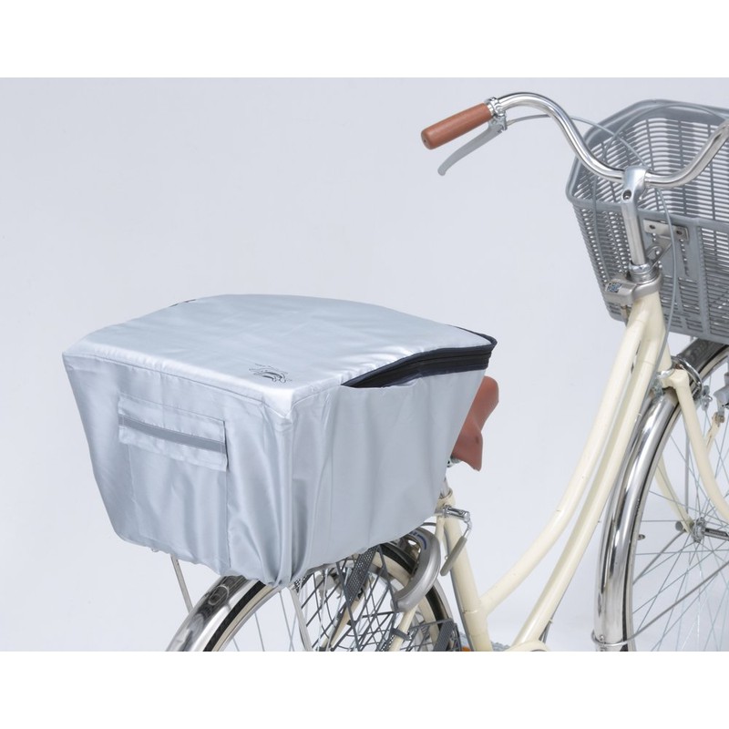 川住製作所(Kawasumi Seisakusyo) 自転車 バスケットカバー DX リヤータイプ KW-260SL シルバー