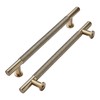 khtumeware 2 Pack 12 Inch(305mm) Drawer Handles Knurled Antique Champagne