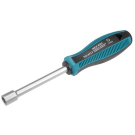 sourcing map 10mm Non-Magnetic Tip Six Point Hex Nut Driver with 3.7-Inch Round Shaft
