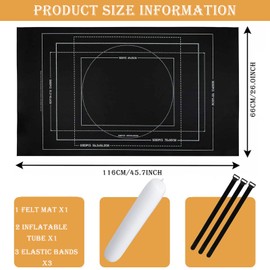 Puzzle Mats for Puzzles up to 1000, Puzzle Mat, Puzzle Rug, Rug for up to 1500 Pieces, Practical Accessory for Storing Puzzles, Roll Mat Puzzle, Jigsaw Mat