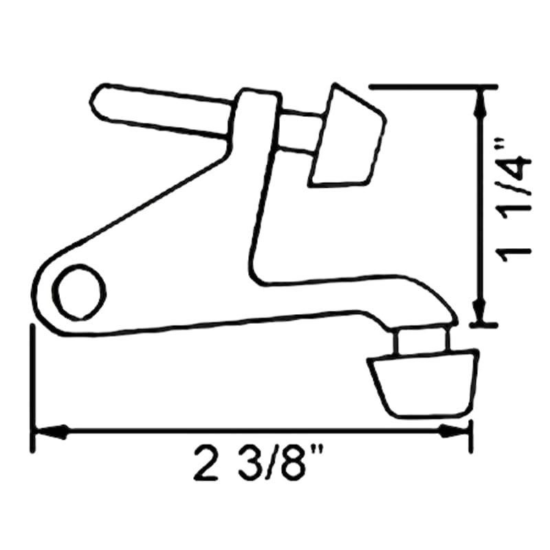 Black Hinge Pin Door Stop Stopper (5 PC)