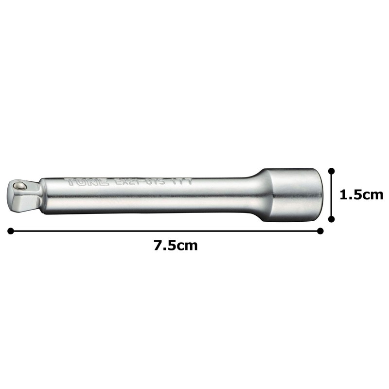 TONE Oscillating Extension Bar HPEX21-075 Drive Angle 0.25 inches (6.35