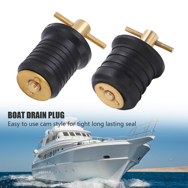 IGTOPS Brass T-Handle 1 Inch or 1-1/4 Inch Drain Plug