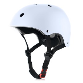 OUWOR Kids Skateboard Bike Helmet for Boy and Girl, Lightweight Adjustable, Multi-Sport for Bicycle Skate Scooter (Powder Blue, Small)