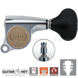GOTOH NEW Gotoh SGS510Z-ES5 MG L3+R3 Set Mini Locking Tuners 1:18 Ratio 3x3 - CHROME