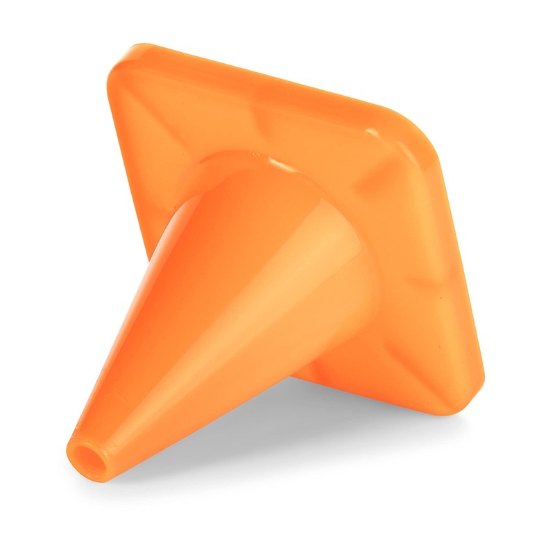 Champion Sports 4" High Visibility Flexible Vinyl Cone for Athletics,