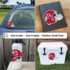 Desert Cactus University of Utah Sticker U of Utes Vinyl Decal Laptop Water Bottle Car Scrapbook (IND 15)