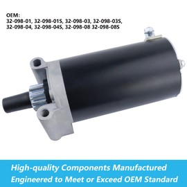 Ezamintaly Starter & Relay for Cub Cadet LTX1046 09-14, LTX1042 LTX1050 LGT1050 LGT1054 GTX1054 11-13, RZT 42 50 54 L42 L46 L50 L54 S42 S46 S50 S54 11-13, 3209801 3209803 3209804 3209808 1999-1140051