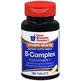 b'GNP Vitamin Health B-Complex Plus Vitamin C (100 Tablets)'