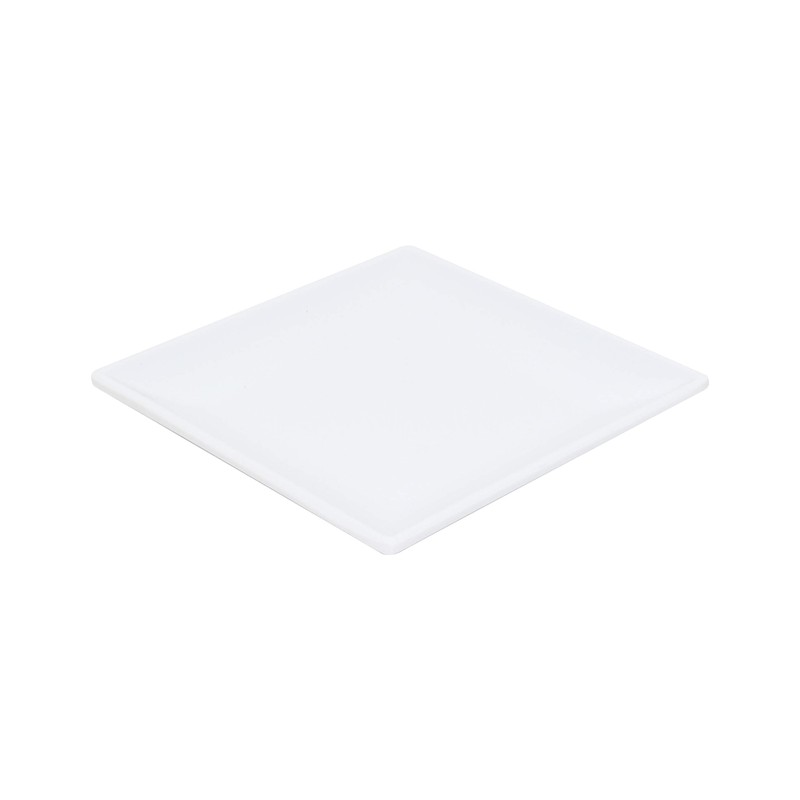 Thunder Group Classic white melamine dinnerware collection 6" square plate,