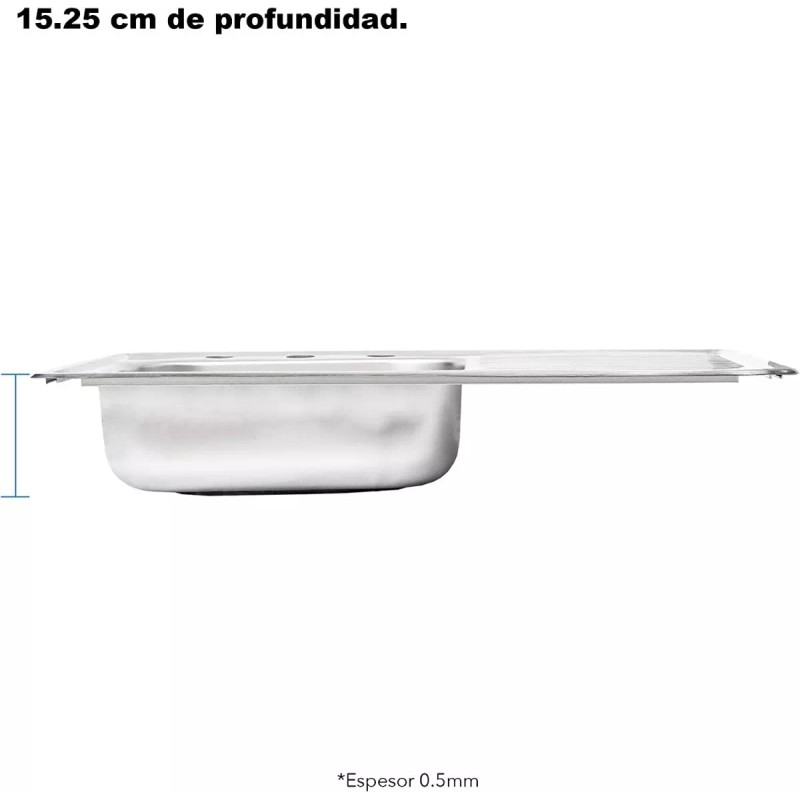 Cnx - Kit Completo De Fregadero Con Escurridero Y Mezcladora