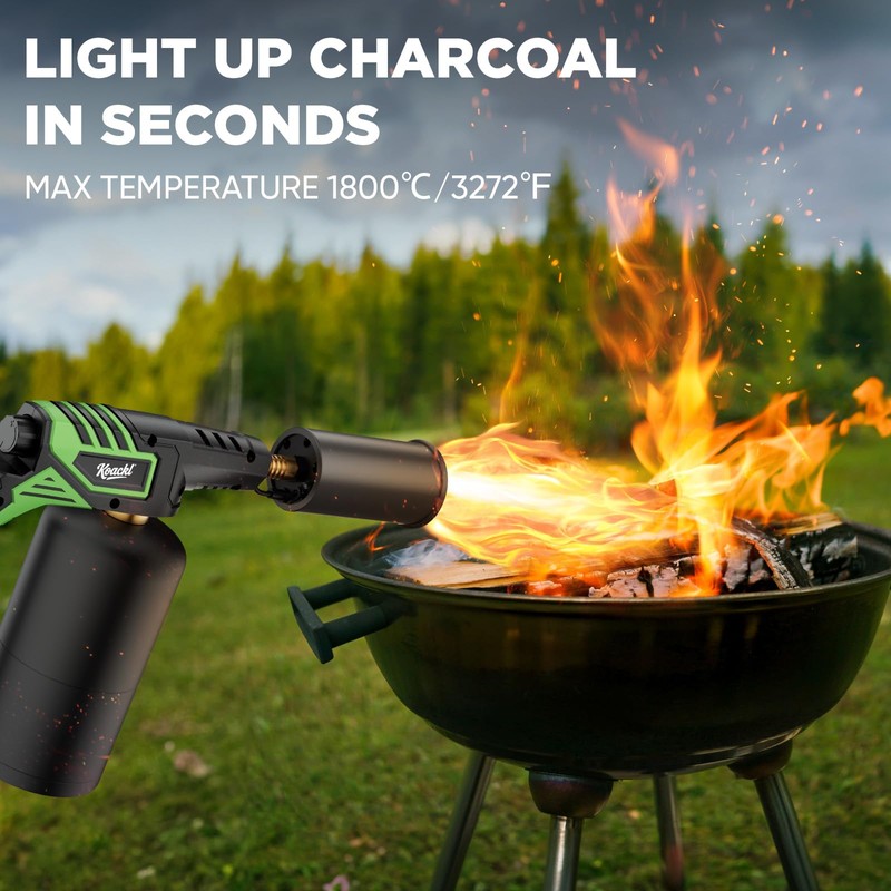 KOACKL Powerful Propane Torch Head, Propane Torch Gun Campfire Starter,