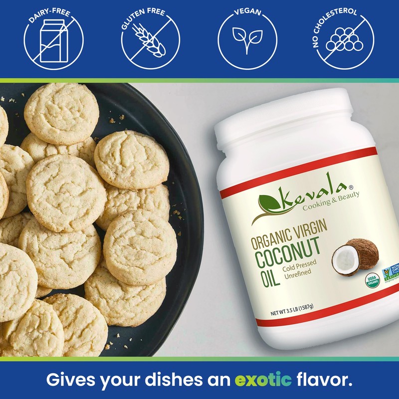 Kevala Organic Coconut Oil – 56 fl oz – Unrefined