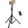 67" Phone-Tripod, Extendable Cell Phone Tripod Stand & Selfie Stick