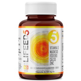 Multivitaminico Defensas LIFEED5 Vitamina D 60 dias con Magnesio Calcio Zinc Fosforo Aloe Vera