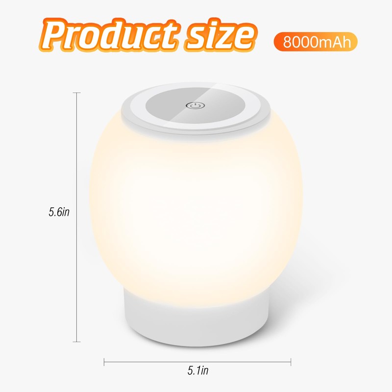 Baby Night Light, Nursery Night Lamp for Breastfeeding, Touch Night
