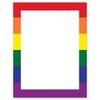 Rainbow Letter Paper - Set of 25 pride stationery papers