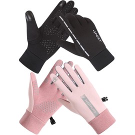 DKDDSSS Kids Cycling Gloves, Winter Gloves Thermal Boys Girls, Windproof Anti-slip Cycling Gloves, Thermal Gloves Womens, Driving Gloves for Men, For Cycling Running Riding