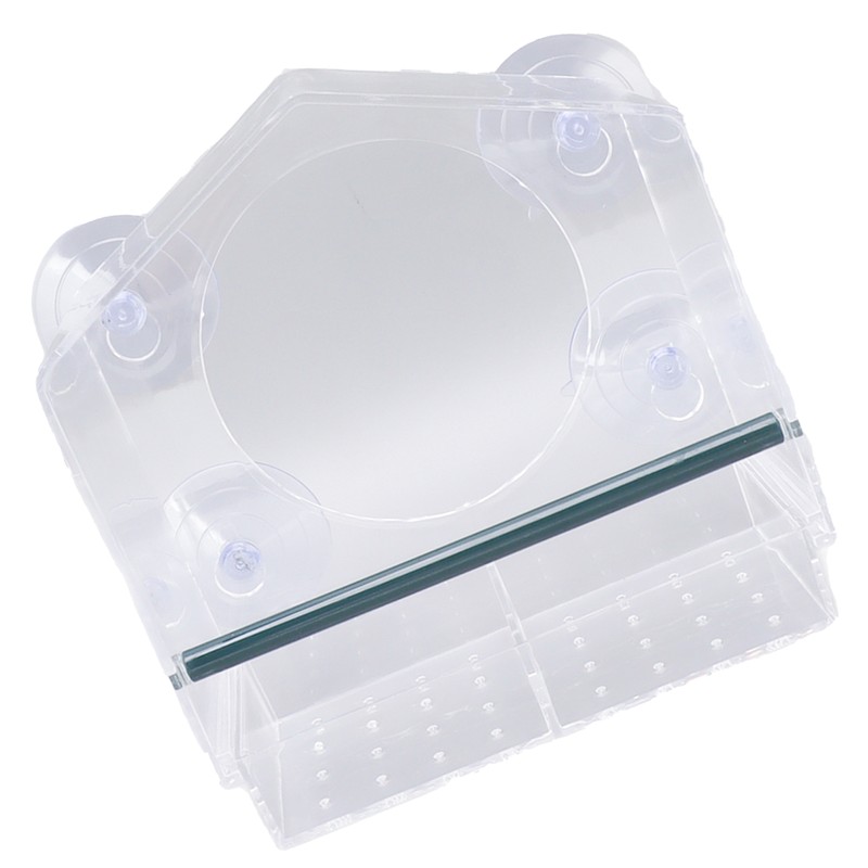 Window Bird Feeder Clear Sturdy Acrylic Window Bird House Feeder