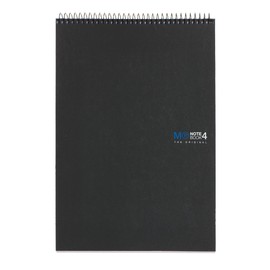 Miquelrius - The Original Graphite Reporter Notebook 4 Colour Strips A4 120 5mm Grid Sheets 70g Paper 4 Holes Compact Card Cover Graphite