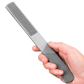 Board File File 7.9 x 0.9 inches (200 x 22 mm), Steel Rasp, Woodworking Tool, Carpentry Tool, Woodworking File, Flat, Rough, Fine, Medium, DIY Polishing Tool, For Roughing and Polishing