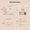 Lolalet Jewelry Box, Clear Window Jewelry Organizer with Drawer for