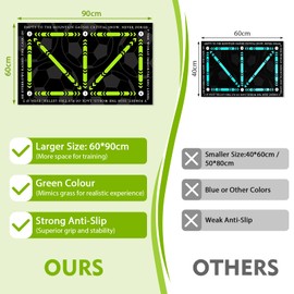 Football Training Mat,Soccer Training Mat Non Slip,Ball Football Mastery Mat,Ball Control Training Mat 60 X 90cm, Football Skills Mat, Gym Mat Football Step Training Mat For Kids Teenager Gift Indoor