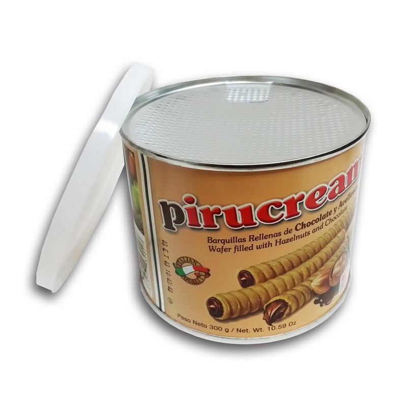 8 Pack Pirucream Chocolate and Hazelnut Wafer 10.59oz