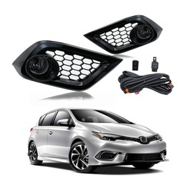 LEVANLIGHT Fog Lights Clear Lens For 2016 Scion iM/ 2017-2018 Toyota Corolla iM | H11 12V 55W Halogen Bulb Front Driving Lamps |Switch and Wiring Kit |81220-06070;81220-0D041 (Clear Lens)