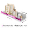 YMVV 15.7 in Large Pink Reflective Acrylic Mounted Floating Shelf,