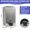 Stardrix Heavy Duty Stainless Steel Wall Mount Soap Dispenser, 1100ml/37oz,