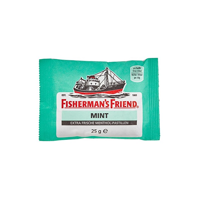 Fisherman's Friend Mint with Sugar Cough Drops Pack of 4