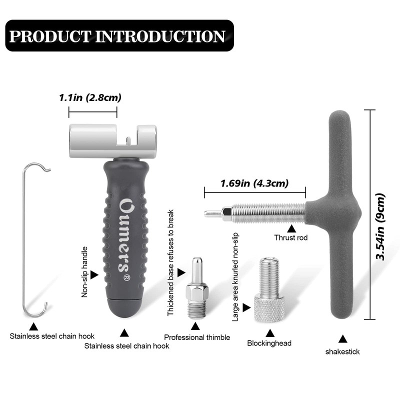 Oumers Bike Chian Breaker Tool, Universal for 7 8 9