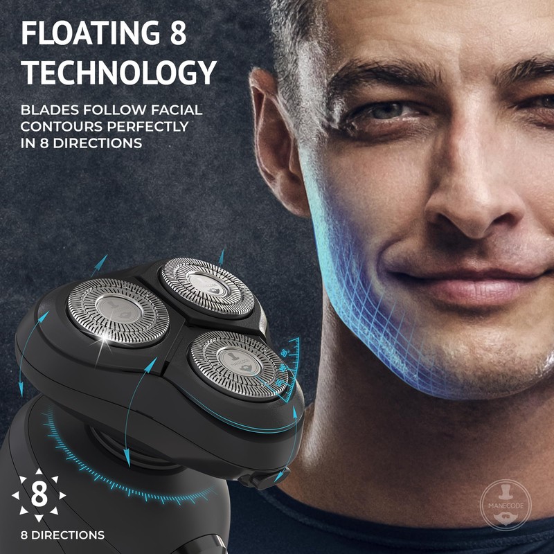 7-in-1 Electric Razor for Men with USB Charging Station -