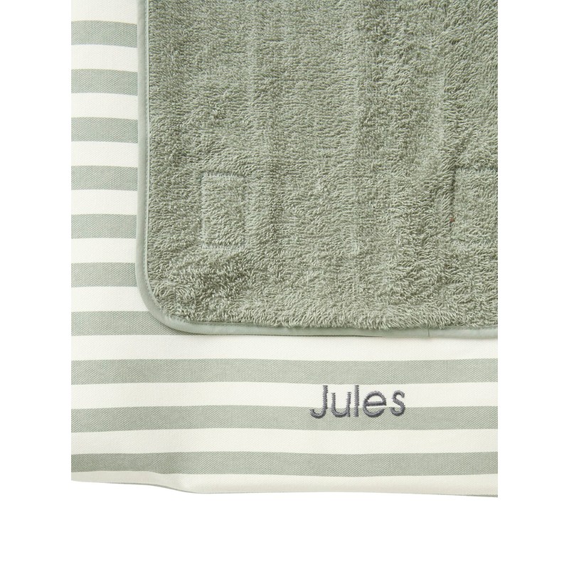 VERTBAUDET Cover for changing mat Trek green striped 72 x