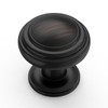 Amerdeco 10 Pack Oil Rubbed Bronze Cabinet Knobs Single Hole