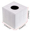 BTSKY PU Leather Cube Tissue Box Holder - Household Office