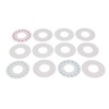 Hair Jewels Stamper Colorful with 12 Sheets Rhinestones Easily Stamp