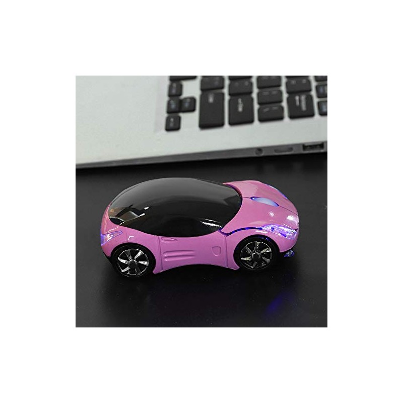 Wireless Mouse, Ultra-Thin 2.4GP Wireless Bluetooth Mouse óptico Mute Mouse,Car